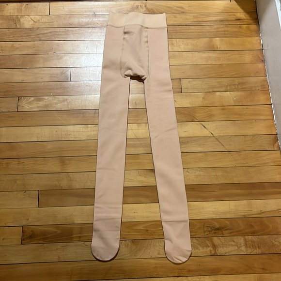 Fleece-lined nude tights - Picture 2 of 3